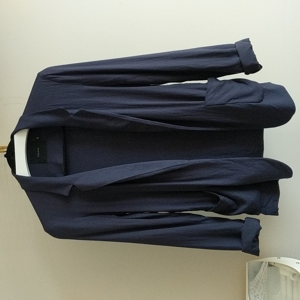 Talula Kent blazer in dark purple-grey from Aritzia